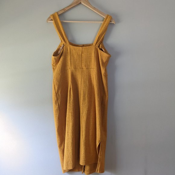 Madewell | Front Tank Dress Mustard - Picture 6 of 6